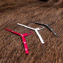 Folding Aluminum Clothes Hanger for Travel and Outdoor Camping