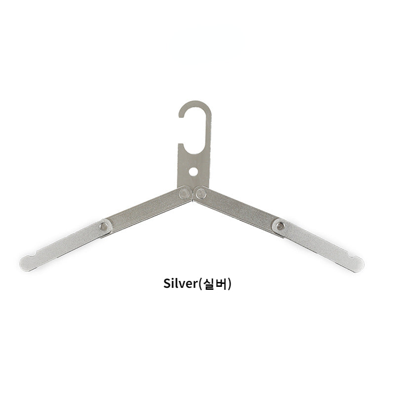 Folding Aluminum Clothes Hanger for Travel and Outdoor Camping