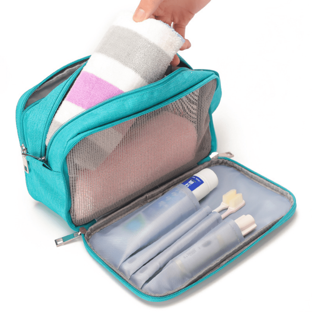 Water-Resistant Travel Toiletry Organizer Dopp Kit Shaving Bag