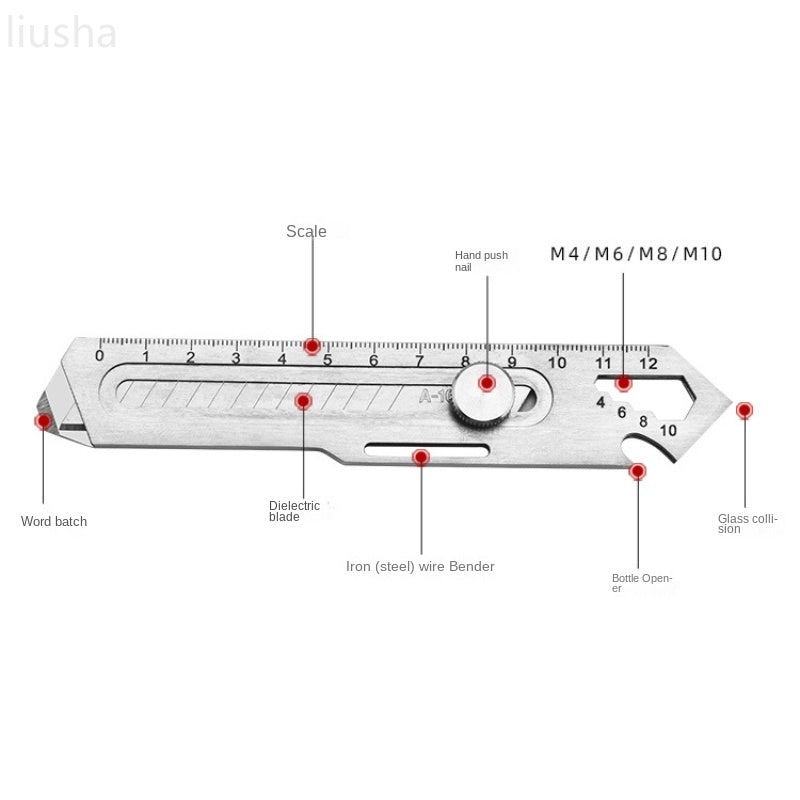 Stainless Steel 10 in 1 Utility Hardware Industry Tool