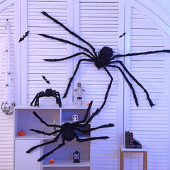 Halloween Spider Web Party Decoration Props with Plush Spider