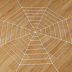 Halloween Spider Web Party Decoration Props with Plush Spider