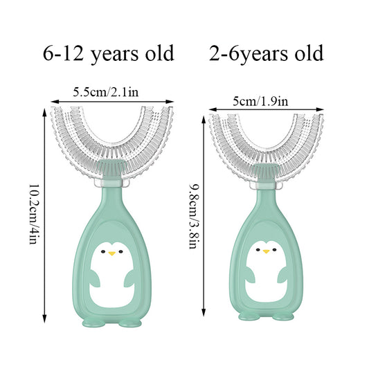 Kids U-shaped Silicone Toothbrush Soft Oral Care