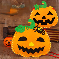 Halloween Kids DIY Pumpkin Bag for Candy Party Props Decoration