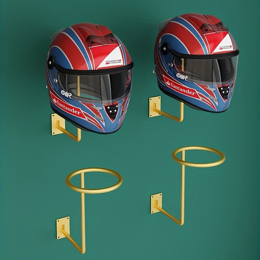 Helmet Display Rack Wall Mounted Metal Holder for Helmets Soccer Basket