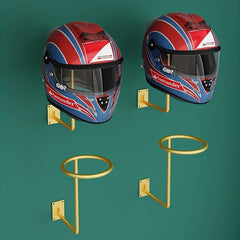 Helmet Display Rack Wall Mounted Metal Holder for Helmets Soccer Basket