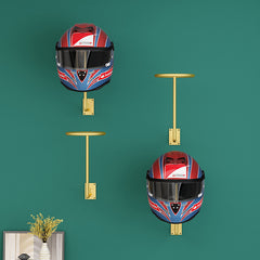 Helmet Display Rack Wall Mounted Metal Holder for Helmets Soccer Basket