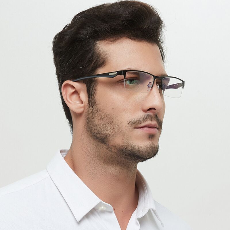 Men's Photochromic Progressive Multifocal Glasses Anti Light Sunglasses