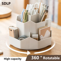 360 Rotatable Desk Pen Holder Pencil Storage Box