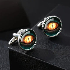 Evil Eye Alloy Cufflinks For Men Shirt CufflinksBest Man Wedding Cufflinks