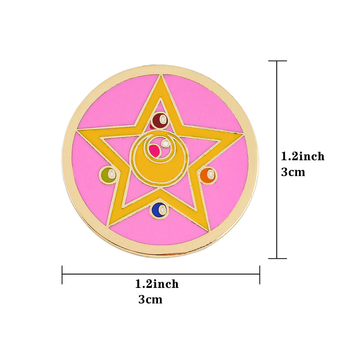 Stylish 5 Point Star Enamel Pins for Men