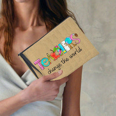 Portable Cosmetic Storage Bag Makeup Pouch & Back To School Teacher Gift