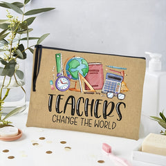 Portable Cosmetic Storage Bag Makeup Pouch & Back To School Teacher Gift