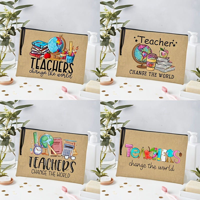 Portable Cosmetic Storage Bag Makeup Pouch & Back To School Teacher Gift