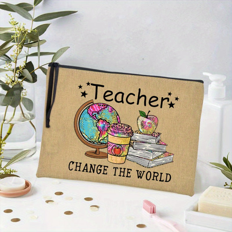 Portable Cosmetic Storage Bag Makeup Pouch & Back To School Teacher Gift