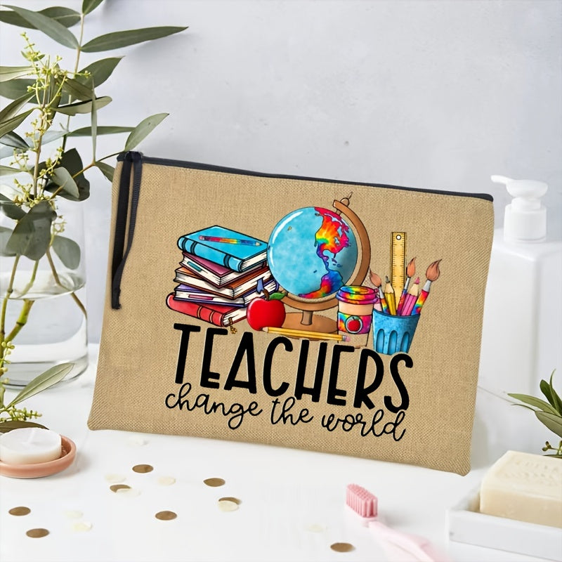 Portable Cosmetic Storage Bag Makeup Pouch & Back To School Teacher Gift