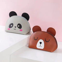 Panda Pattern Toiletry Bag Makeup Coin Purse Waterproof Cosmetic Bag for Women