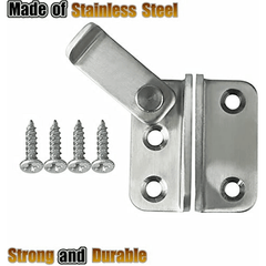 1pc Flip Latch Sliding Bolt Latch Safety Door Lock for Barn Cabinets Pet Cages