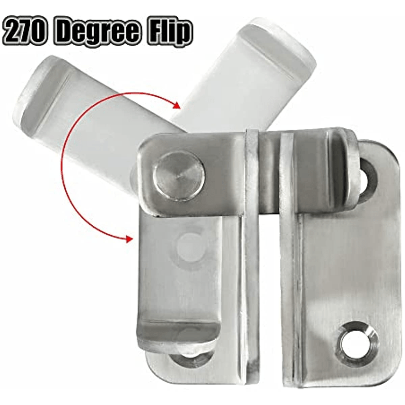 1pc Flip Latch Sliding Bolt Latch Safety Door Lock for Barn Cabinets Pet Cages