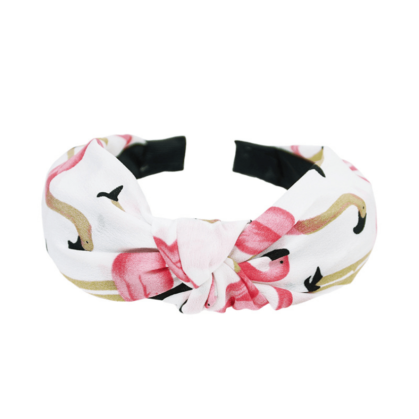 Flamingo Fabric Hair Hoop Knot...for Girls Kids