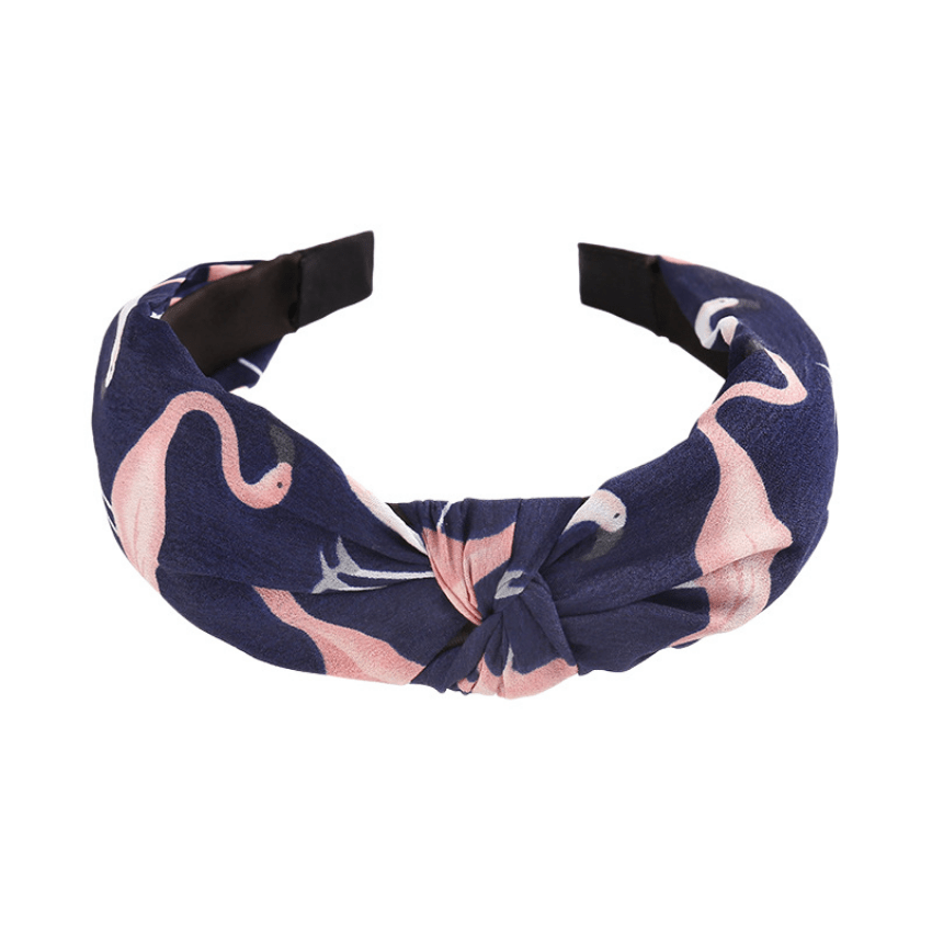 Flamingo Fabric Hair Hoop Knot...for Girls Kids