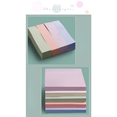400 Sheets Small Sticky Notes in 5 Morandi Colors, Strong Adhesion