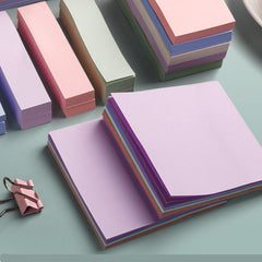 400 Sheets Small Sticky Notes in 5 Morandi Colors, Strong Adhesion