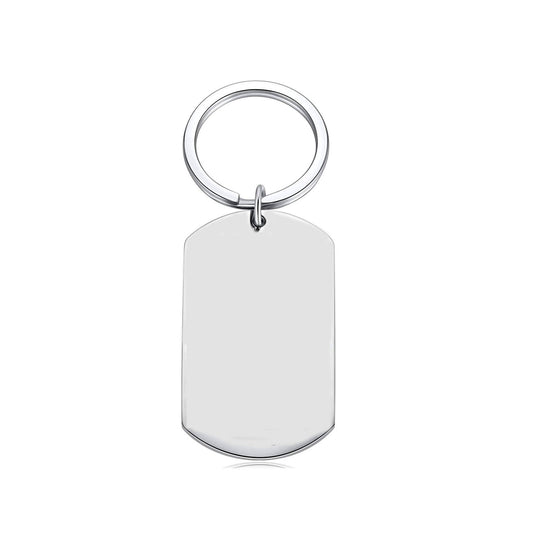 Stainless Steel Couple Keychain Pendant Gift