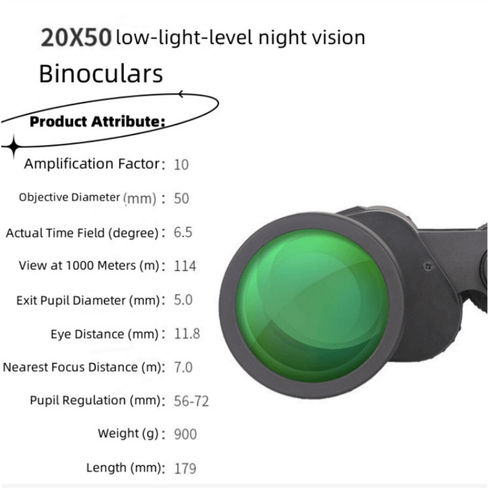 High Power 20x50 HD Night Vision Binoculars