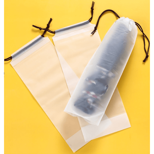 Transp Umbrella Storage Bag Portab Drawstring Cover Reus Waterpro Organiz
