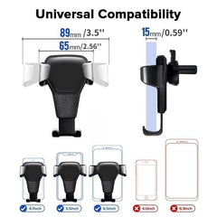 Gravity Auto Phone Holder Air Vent Clip Mount