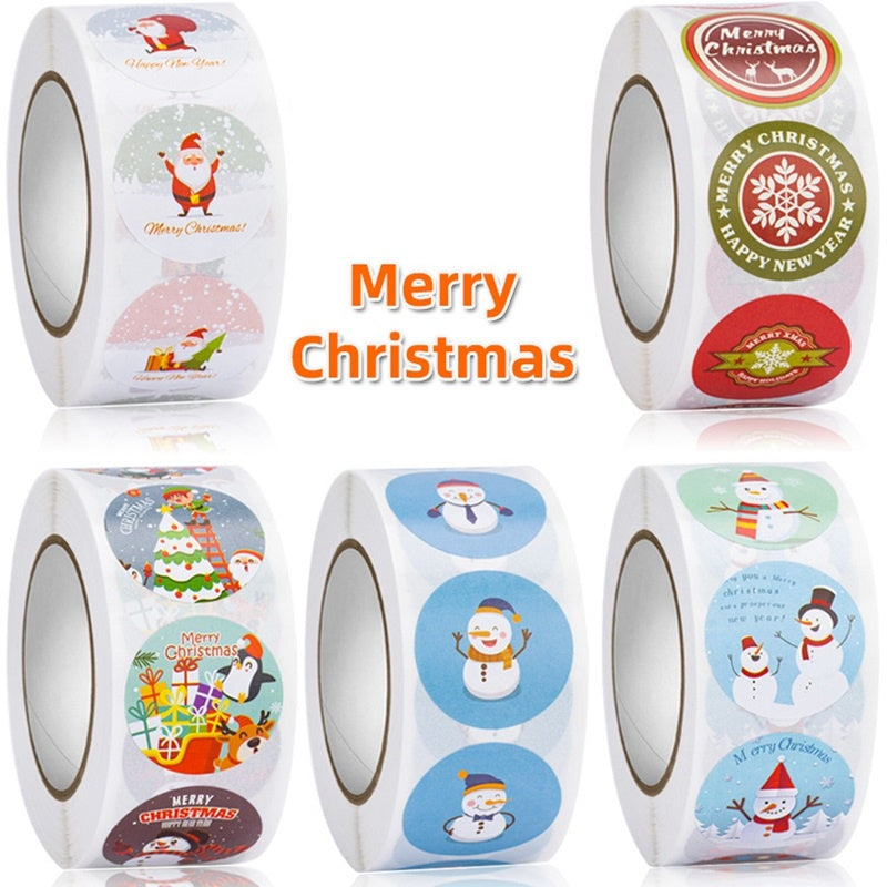 500pcs Christmas Sealing Label Stickers DIY Gift Wrapping Decoration