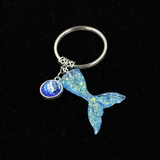 Fishtail Keychain Portable Bag Backpack Pendant Ornament