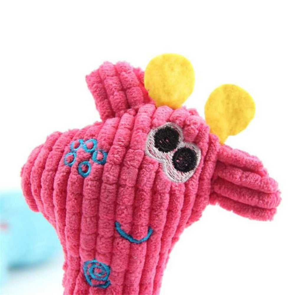 Durable Deer Pet Toy for Teeth Grinding and Squeaking