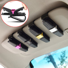 Car Glasses Case Sun Visor Holder Sunglasses Clip Card Ticket Pen Box