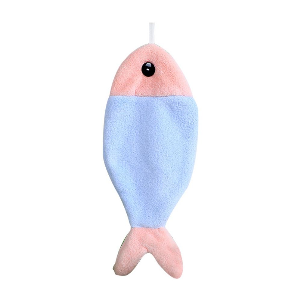 Fish Shape Plush Towel & Thick Towel for Kitchen Outdoor Camping
