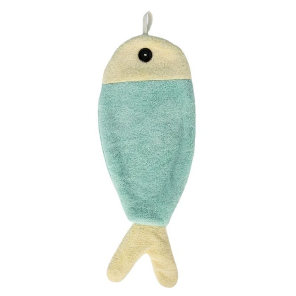 Fish Shape Plush Towel & Thick Towel for Kitchen Outdoor Camping