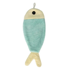 Fish Shape Plush Towel & Thick Towel for Kitchen Outdoor Camping