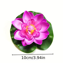 2pcs Artificial Floating Lotus Aquarium Water Lily Decor Fish Tank