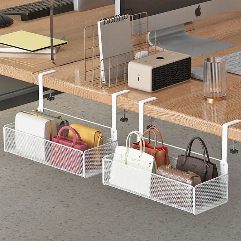 Table Edge Bag Storage Rack Office Workstation Organizer