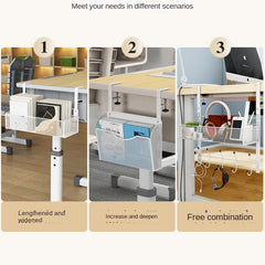 Table Edge Bag Storage Rack Office Workstation Organizer