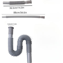 S Type Plastic Basin Drainpipe Extension