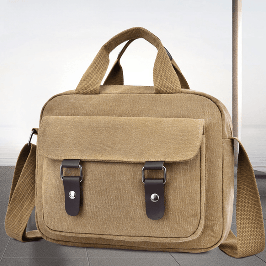 Men's Vintage Canvas Crossbody Bag Casual Shoulder Handbag