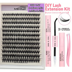 240Pcs Cluster Lashes 10D-40D D Curling Mix 9-16mm Lash Extensions