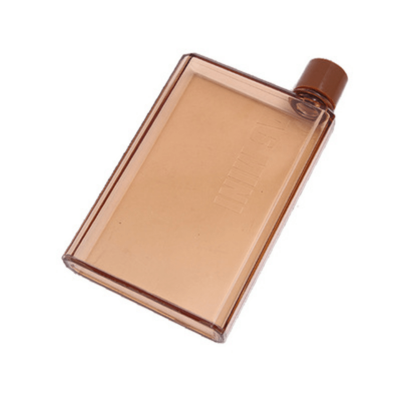 Portable Leakproof Clear Flat Water Bottle - 420ml