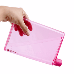 Portable Leakproof Clear Flat Water Bottle - 420ml