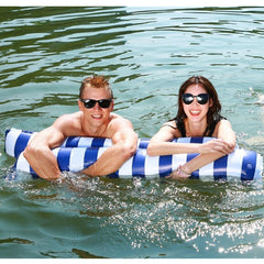 2-Person Floating Pool Mat, Adults Kids Hammock Pool Float, Rose Dark