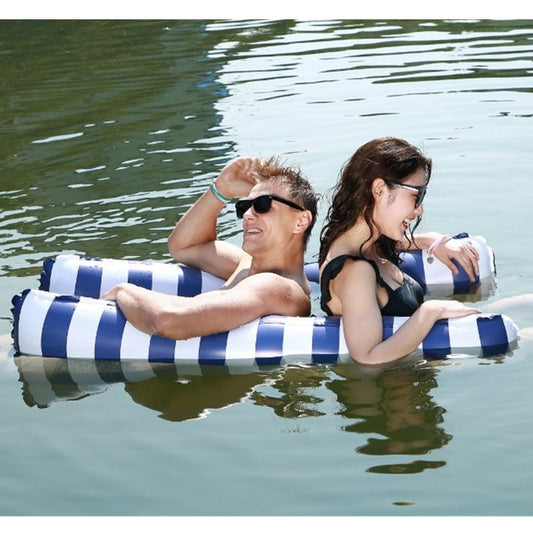 2-Person Floating Pool Mat, Adults Kids Hammock Pool Float, Rose Dark