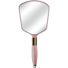 Portable Handheld Makeup Mirror with Handle for Beauty Salon and Travel