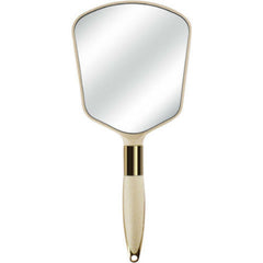 Portable Handheld Makeup Mirror with Handle for Beauty Salon and Travel